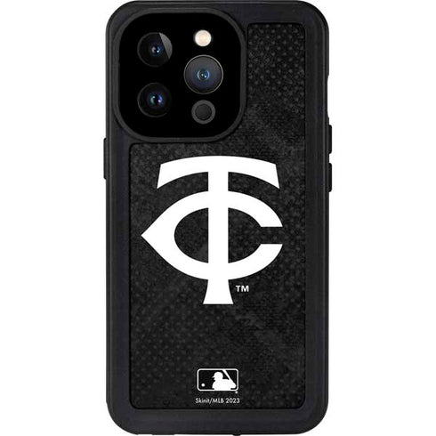 MLB Minnesota Twins Dark Wash iPhone 15 Pro Waterproof Case